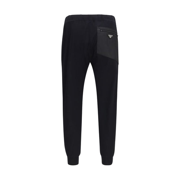Prada Black Nylon Athletic Pants