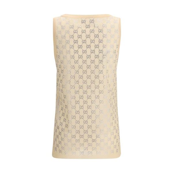 Gucci Multicolor Silk Tank Tops