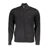 U.S. Grand Polo Black Viscose Men Cardigan