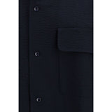 Giorgio Armani Blue Cotton Shirt