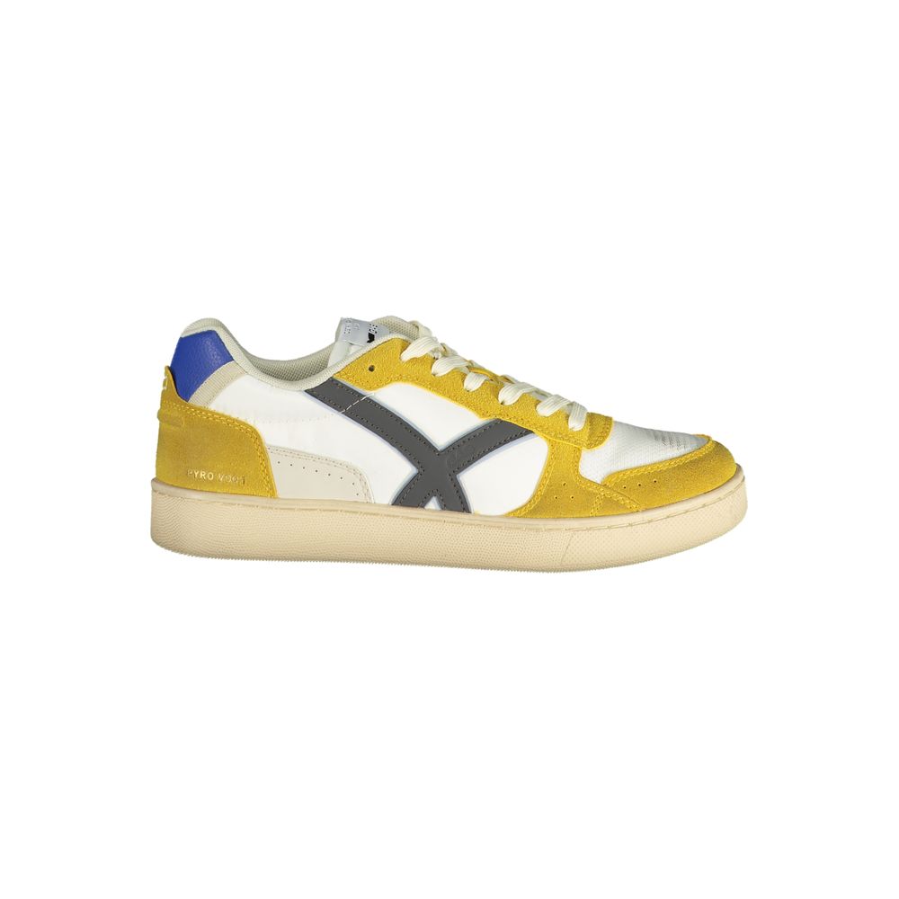 Gas White Polyester Men Sneaker