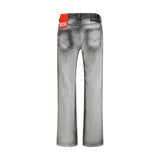Diesel Gray Cotton Bootcut Jeans