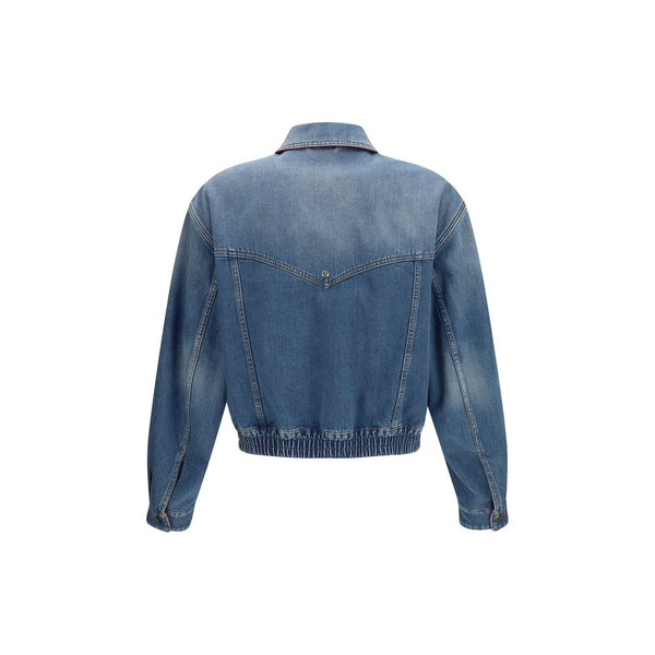 Versace Blue Cotton Clothing