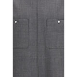 Valentino Garavani Gray Polyester Coat