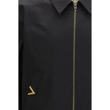 Valentino Garavani Black Cotton Bomber