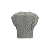 Brunello Cucinelli Bicolor Silk Sweatshirt