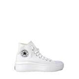 Converse White Cotton High Top Sneakers