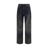 R13 Black Cotton Jeans Denim