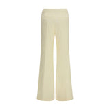 Max Mara Beige Viscose Flared Pants