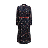 Max Mara Blue Silk Casual Dress