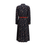 Max Mara Blue Silk Casual Dress