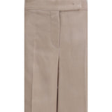 Max Mara Beige Silk Casual Pants