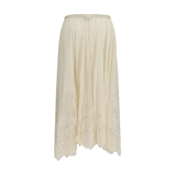 Fabiana Filippi Beige Cotton Long Skirt