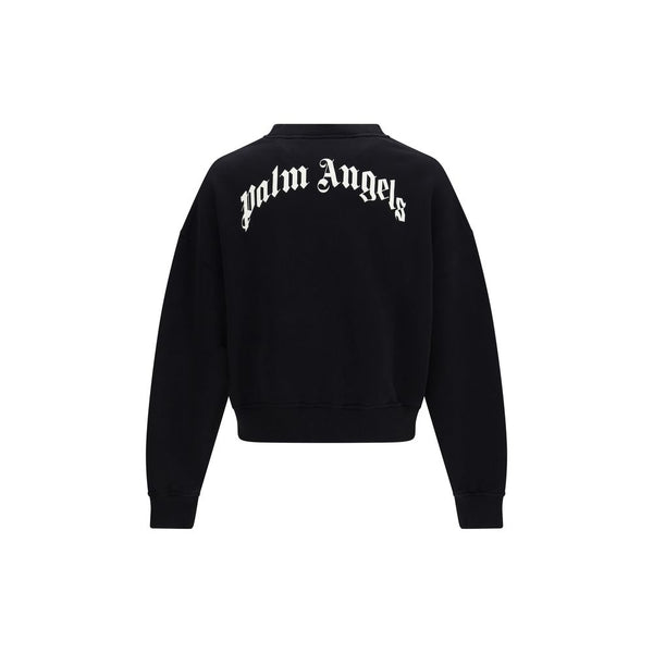 Palm Angels Black Cotton Sweatshirt
