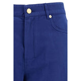'S Max Mara Blue Cotton Casual Pants