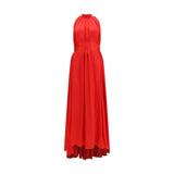 SA SU PHI Red Polyester Long Dress