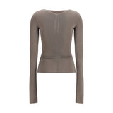 Rick Owens Gray Viscose Shirt