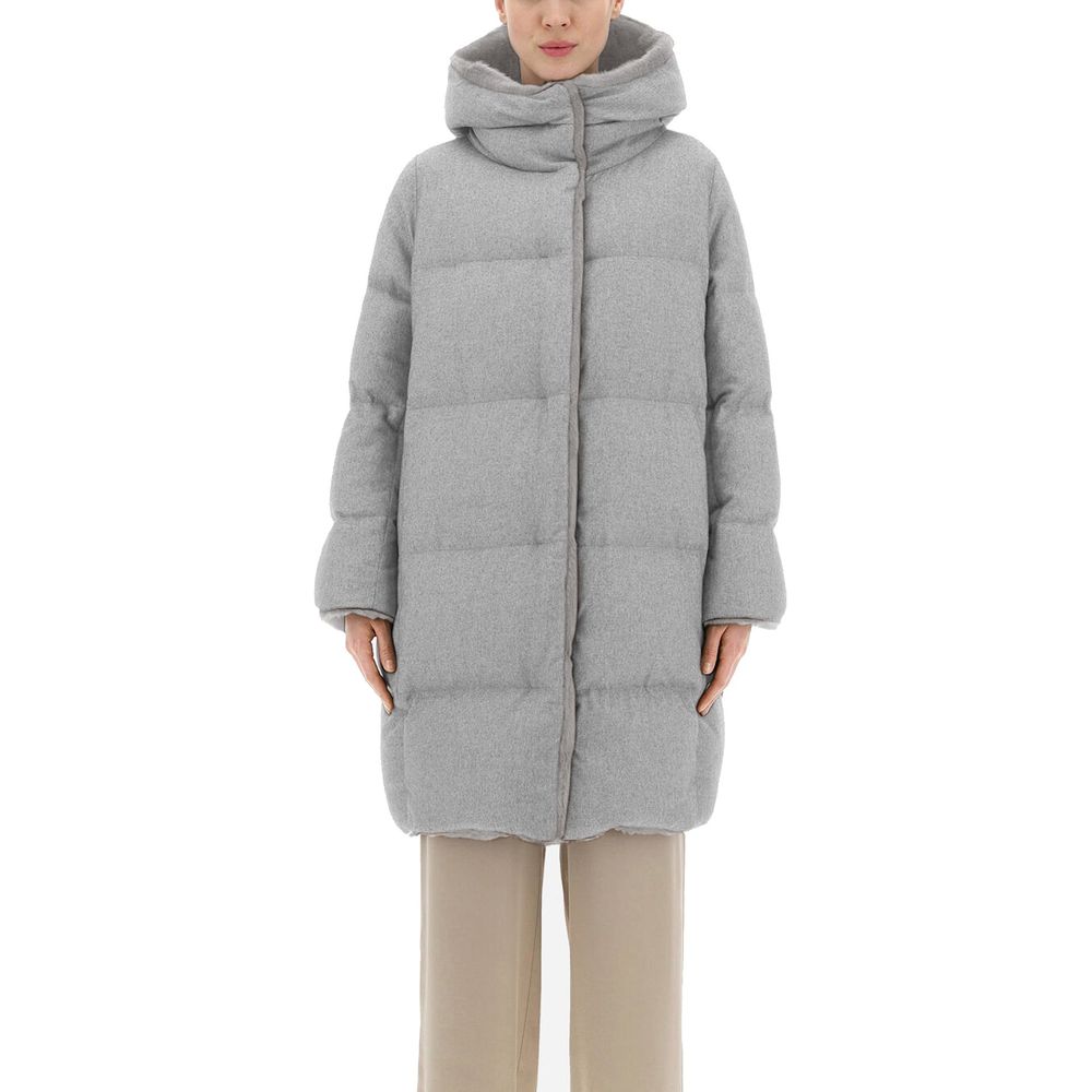 Herno Gray Cashmere Coat