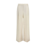 Brunello Cucinelli Beige Viscose Casual Pants