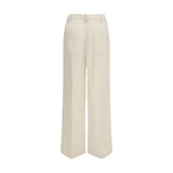 Brunello Cucinelli Beige Viscose Casual Pants