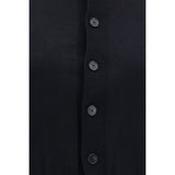 ALAINPAUL Black Cotton Cardigan