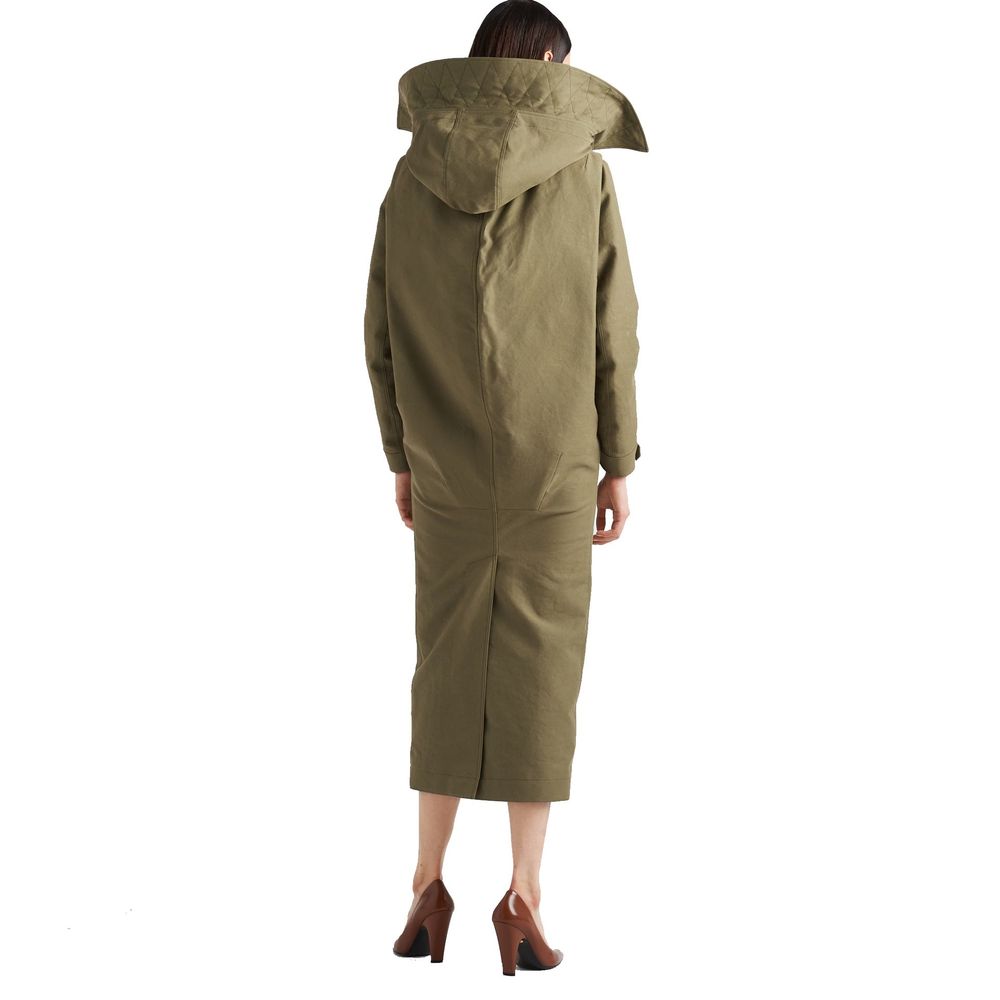 Prada Bicolor Polyamide Coat