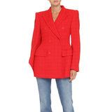 Balenciaga Red Cotton Blazer