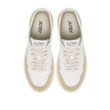 Autry White Goatskin Low Top Sneakers