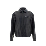 Prada Black Lamb Leather Leather Jacket