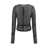 Rick Owens Black Nylon Blouse