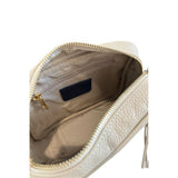 Baldinini Trend Beige Cowhide Leather Women Crossbody Bag