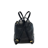 Baldinini Trend Black Leather Women Backpack