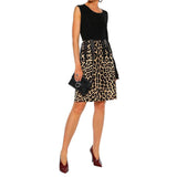 Bottega Veneta Brown Leather Midi Skirt
