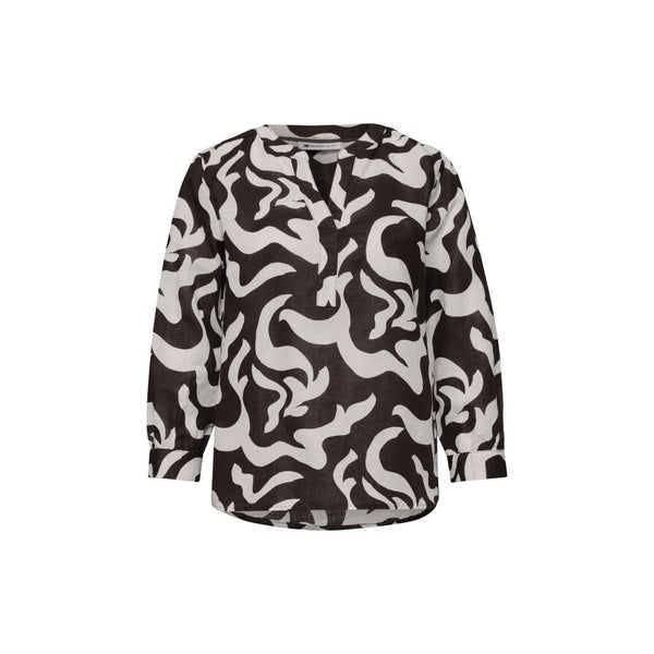 Street One Brown Linen Blouse