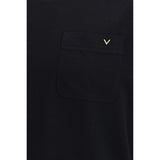 Valentino Garavani Black Cotton T-Shirt
