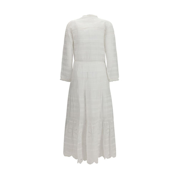 Marant Etoile White Cotton Casual Dress