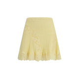 Self-Portrait Multicolor Viscose Mini Skirt