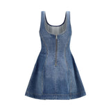 Self-Portrait Blue Cotton Casual Dress