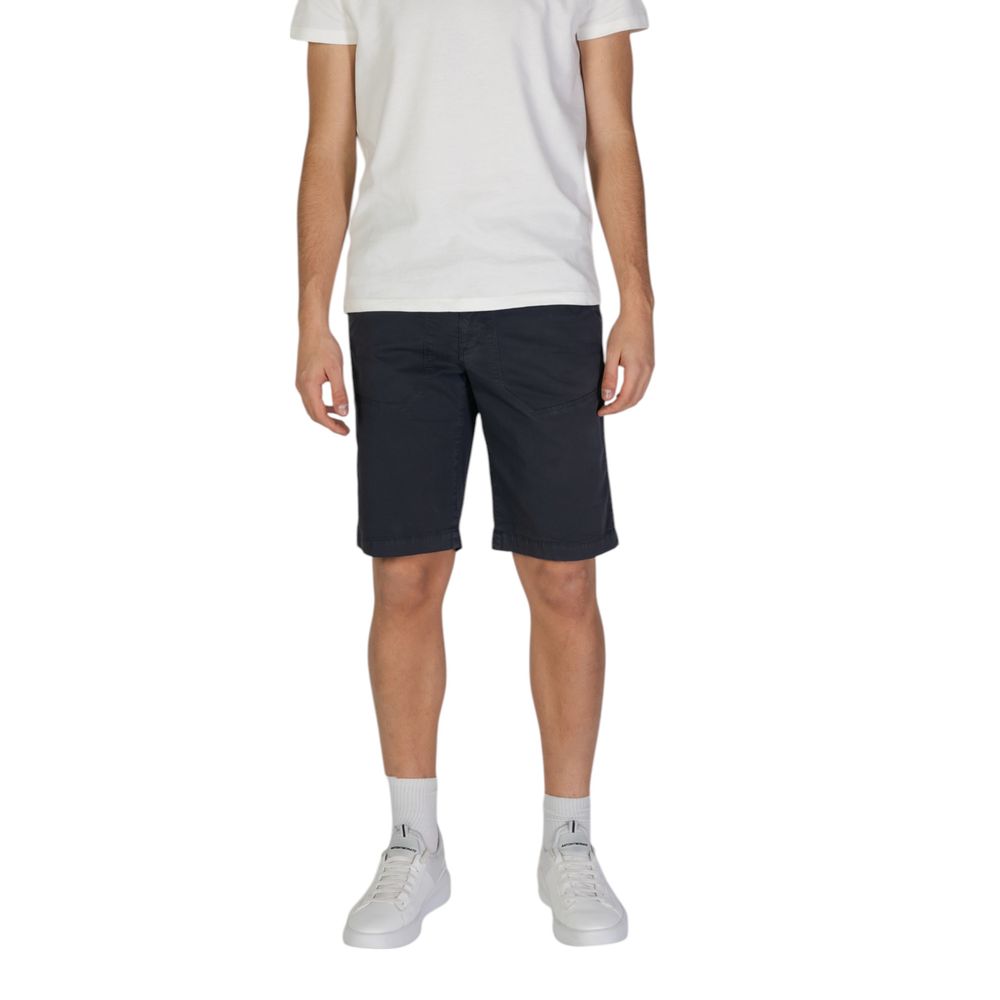 Refrigiwear Blue Cotton Bermuda Shorts