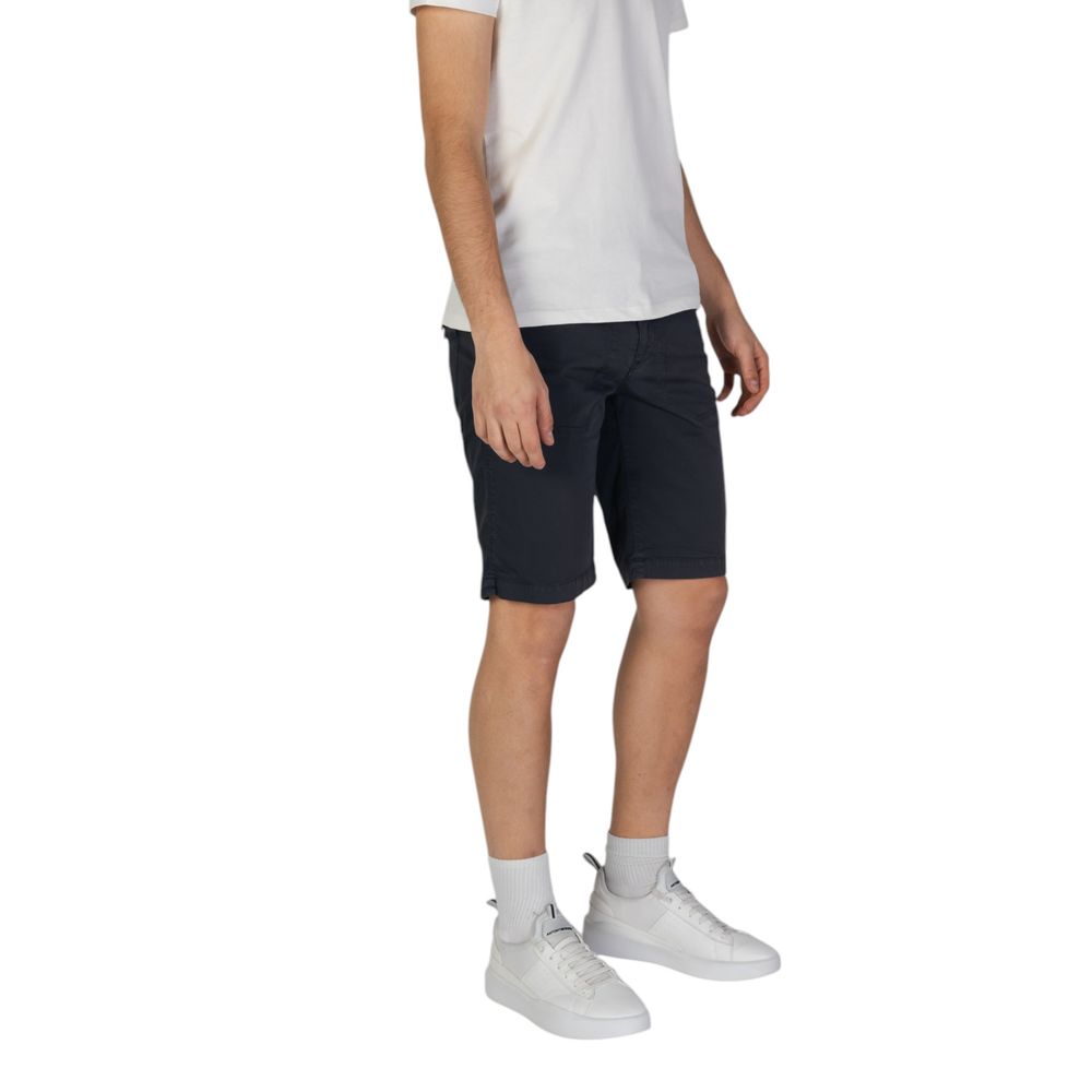 Refrigiwear Blue Cotton Bermuda Shorts