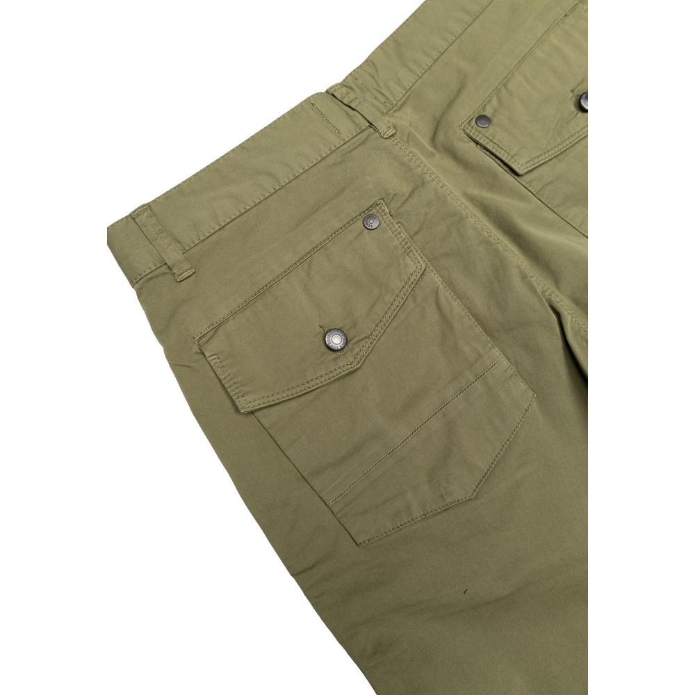 Refrigiwear Green Cotton Bermuda Shorts