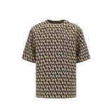 Valentino Garavani Brown Silk T-Shirt