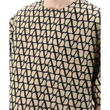 Valentino Garavani Brown Silk T-Shirt