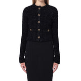 Balenciaga Black Cotton Cardigan