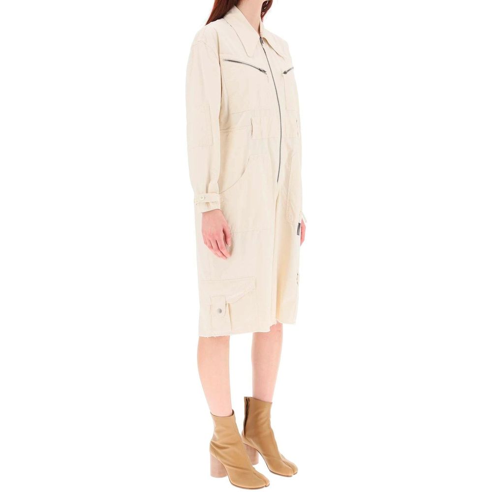 Maison Margiela White Cotton Jumpsuit