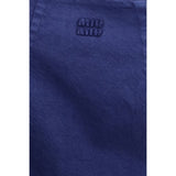 Miu Miu Blue Cotton Casual Dress