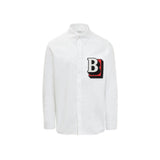 Burberry White Cotton Dress Shirt