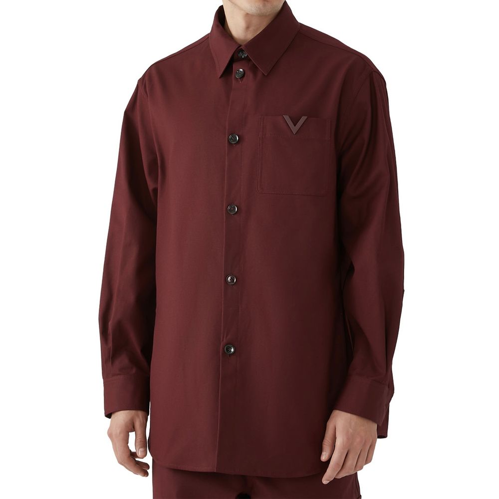 Valentino Garavani Red Cotton Full-Length Jacket