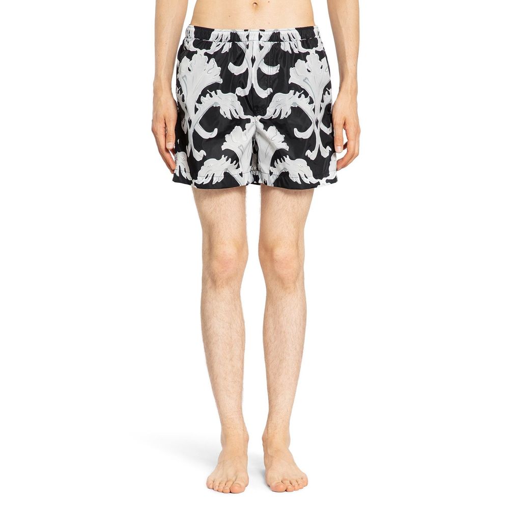 Valentino Garavani Black Polyamide Swim Shorts