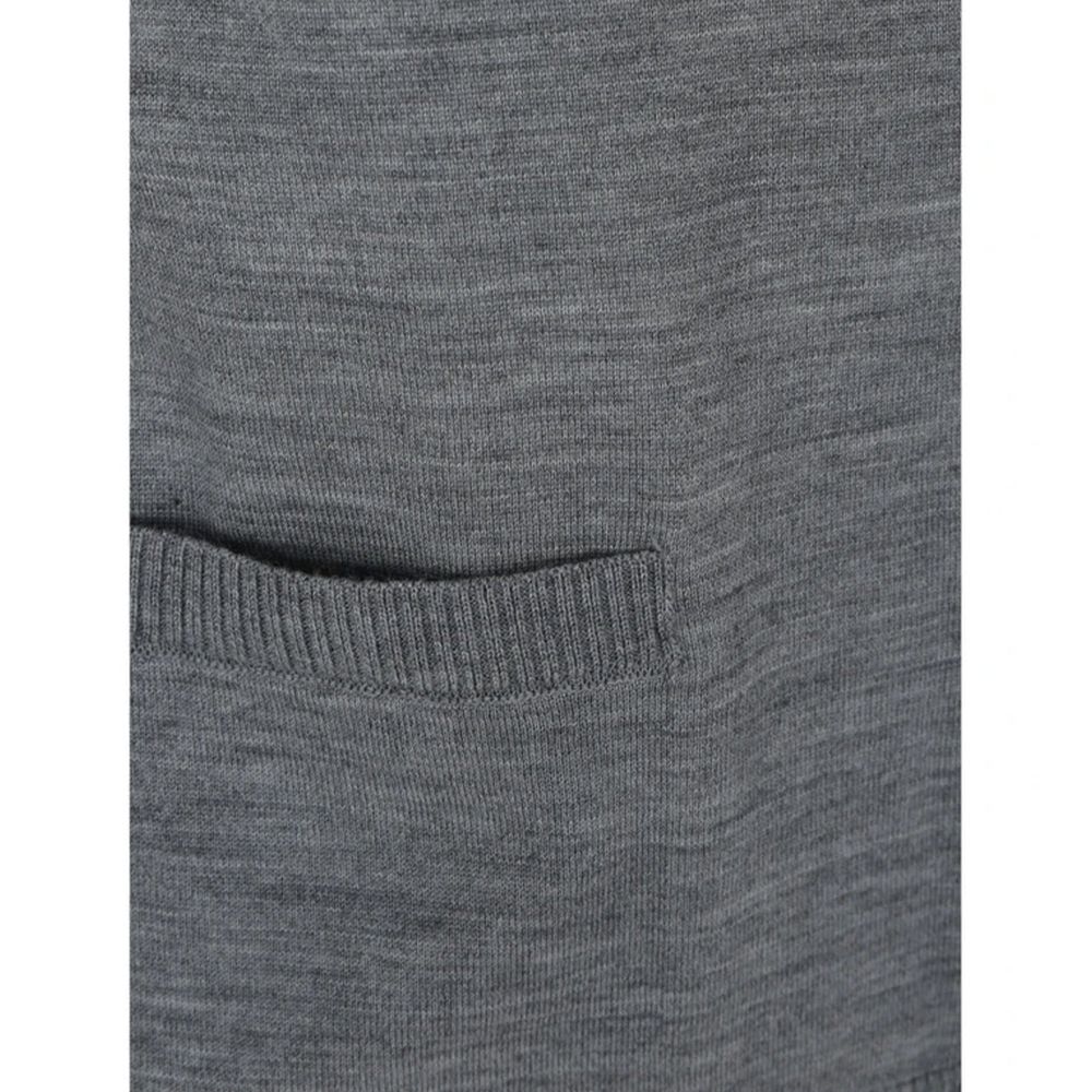 Thom Browne Gray Virgin Wool Cardigan